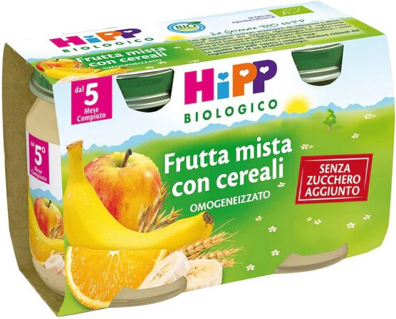 HIPP Bio Omogeneizzato Frutta Mista E Cereali 2x125g