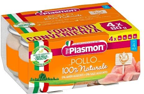 PLASMON Omogeneizzato Pollo 4 x 80 g