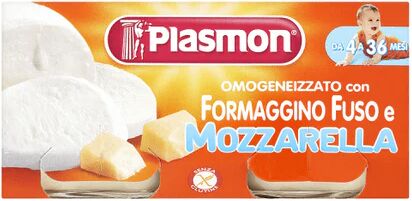 PLASMON Omogeneizzato Formaggino Fuso Con Mozzarella 2x80 g