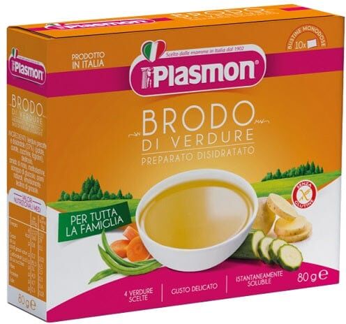 PLASMON Brodo Di Verdura Disidratato 10 Buste Da 8 g