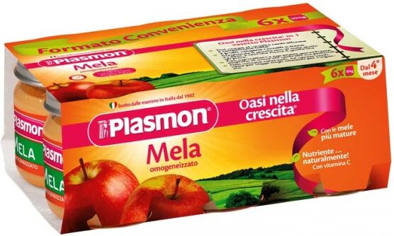 PLASMON Omogeneizzato Mela 6x104 g