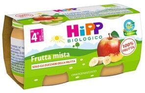 HIPP Bio Omogeneizzato Frutta Mista 80 g 2 Vasetti