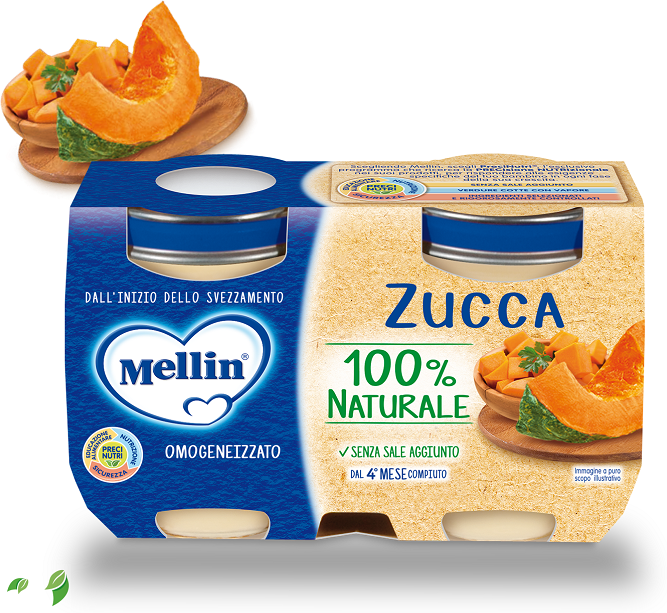 Danone Nutricia Spa Soc.Ben. Mellin-Omo Zucca 2x125g