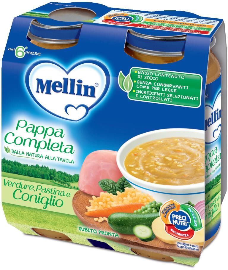 Danone Nutricia Spa Soc.Ben. Mellin-Pappa Compl Conigl 2x250g