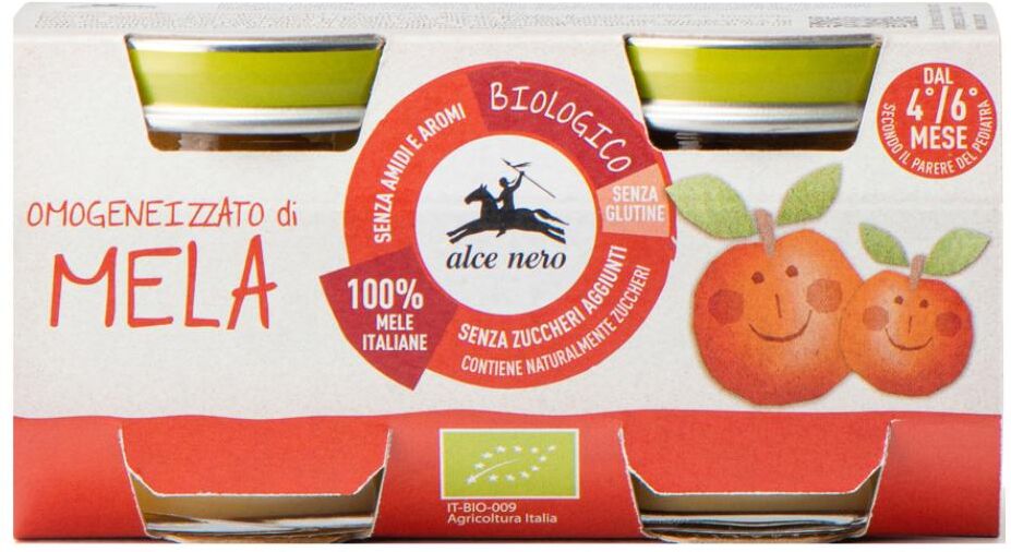 Alce Nero Spa Omogeneiz Mela 2x80g Alce