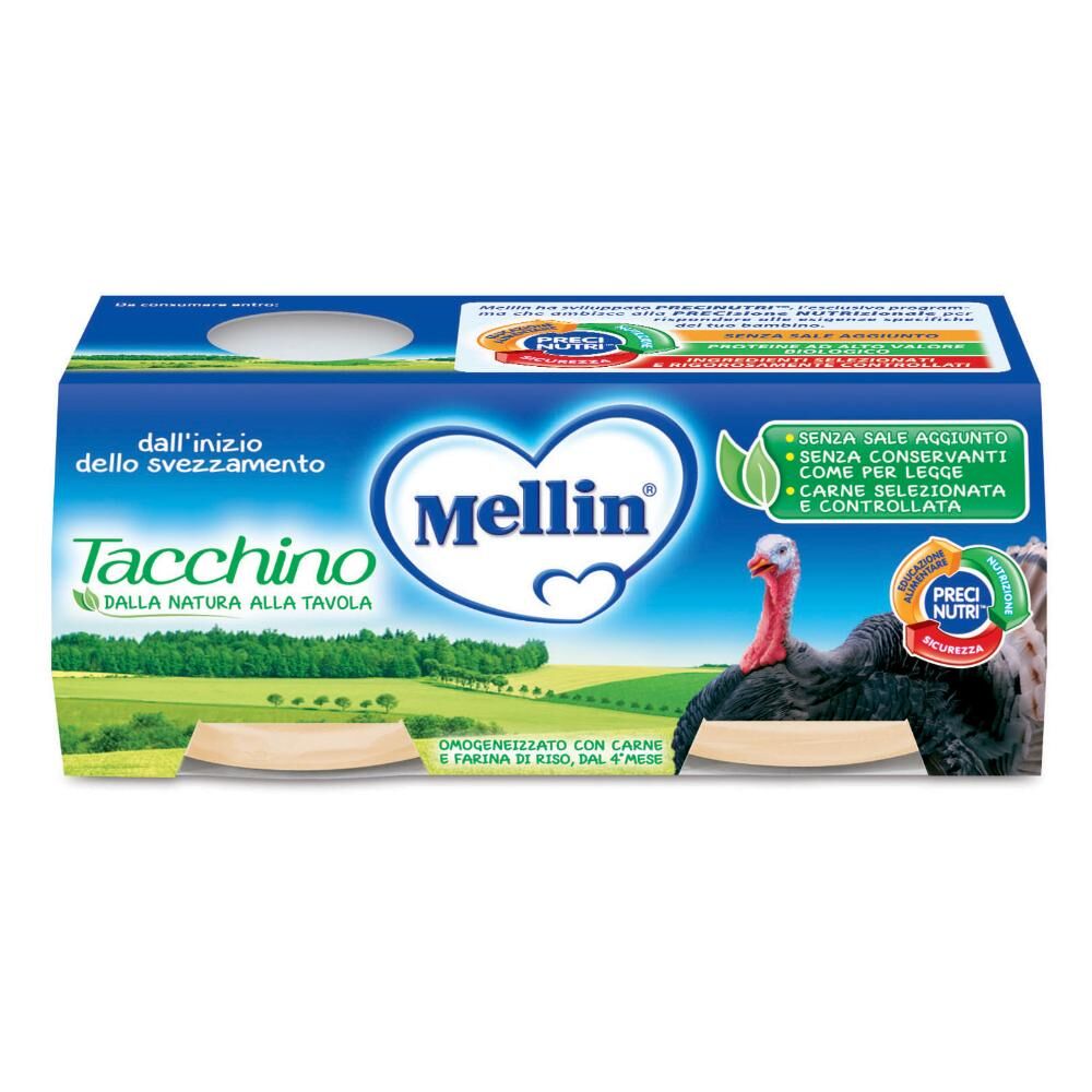 Danone Nutricia Spa Soc.Ben. Mellin-Omo.Tacchino 2x80g