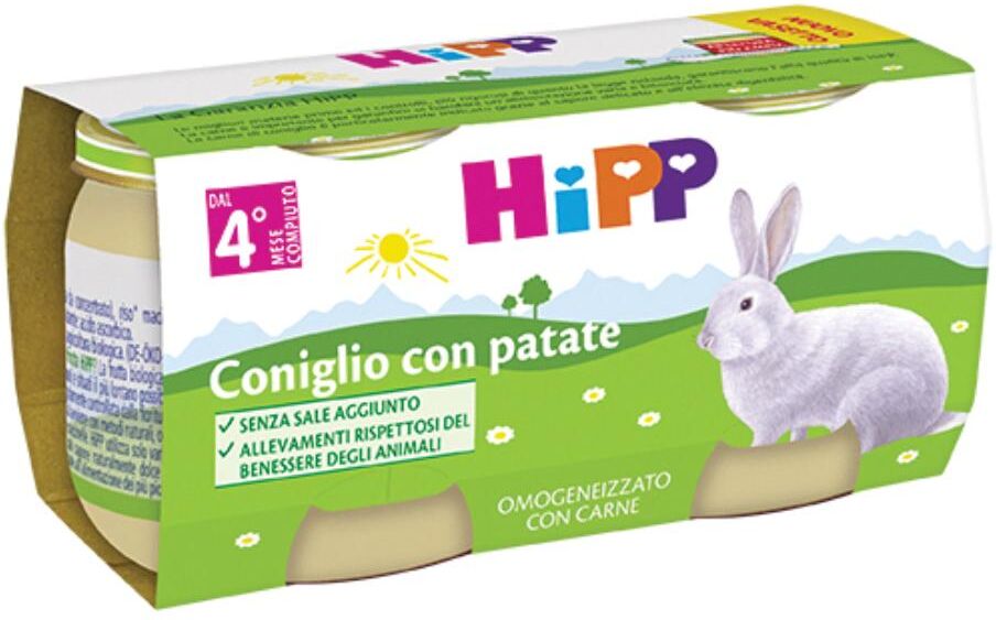 Hipp Italia Srl Hipp Omog Coniglio C/pat 2x80g