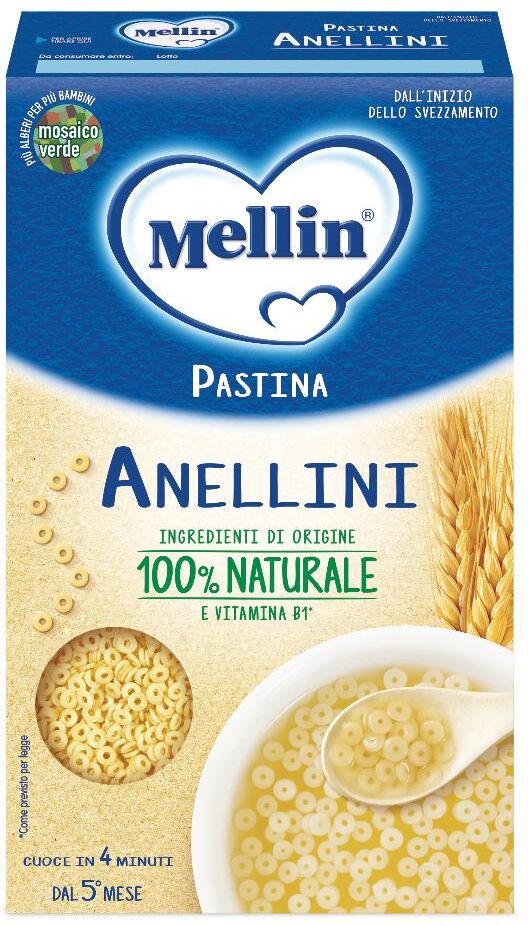 Danone Nutricia Spa Soc.Ben. Mellin-Pasta Anellini 320g