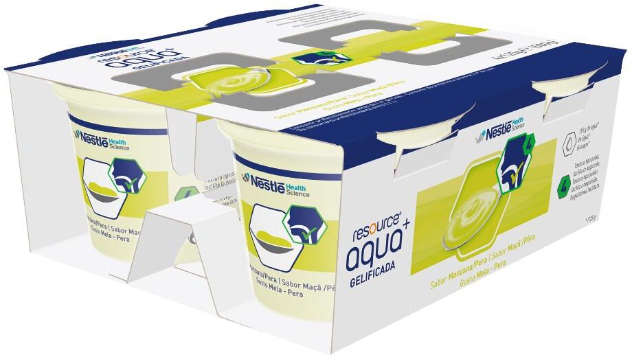 Nestle' It.Spa(Healthcare Nu.) Resource Aqua+applepear 4x125g