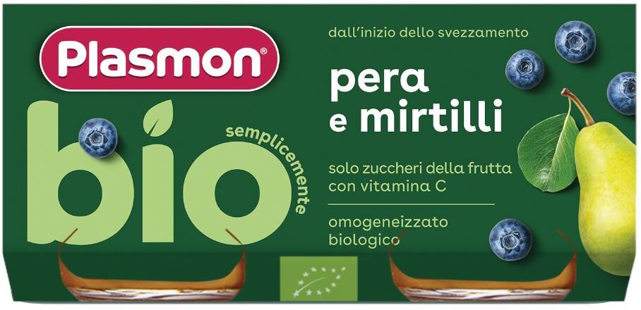 Plasmon (Heinz Italia Spa) Omo Pl.Pera/mirtillo Bio 2x80g