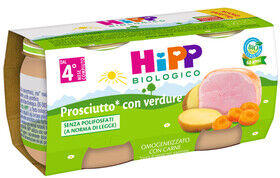 Hipp italia srl Omo Hipp Bio Prosc/verd.2x80g