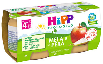 Hipp italia srl Hipp Omog Mela/pera 2x80g