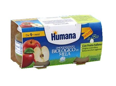 HUMANA ITALIA SpA OMO HUMANA Mela 2x100g