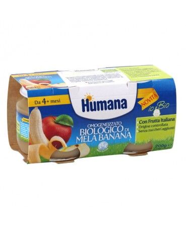 HUMANA ITALIA SpA OMO HUMANA Mela-Banana  2x100g