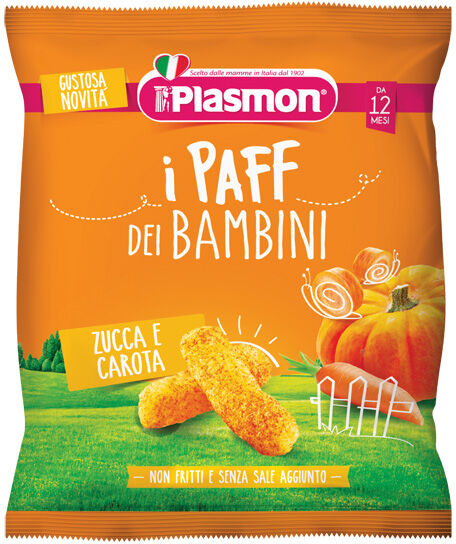 PLASMON (HEINZ ITALIA SpA) PLASMON PAFF Snack Zucca/Car.