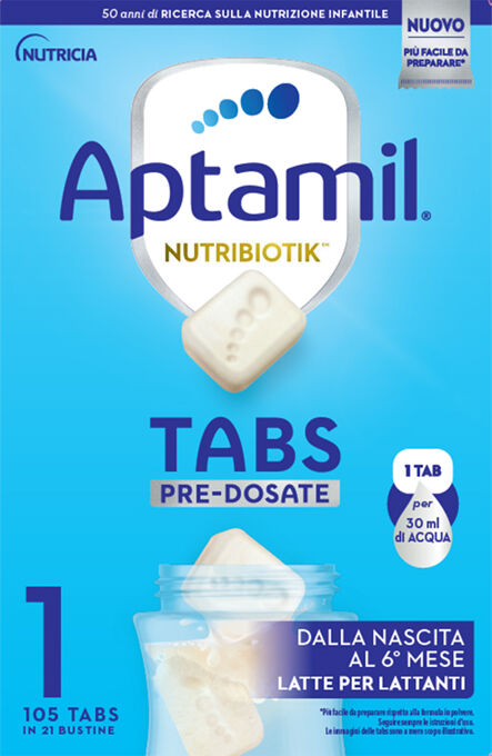 Aptamil Tabs Pre-dosate Latte Per Lattanti 21 Bustine