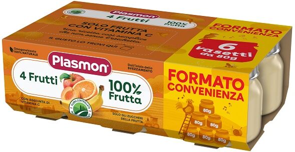 Plasmon (Heinz Italia Spa) Omo Pl.4 Frutti 6x80g