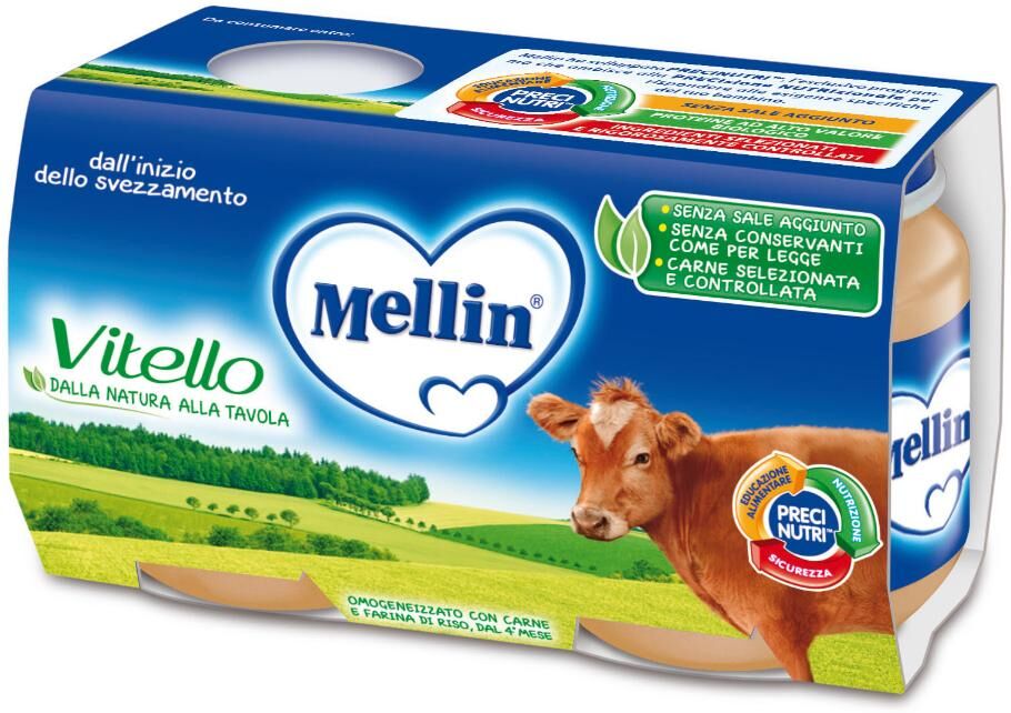 Danone Nutricia Spa Soc.Ben. Mellin-Omo.Vitello 2x120g