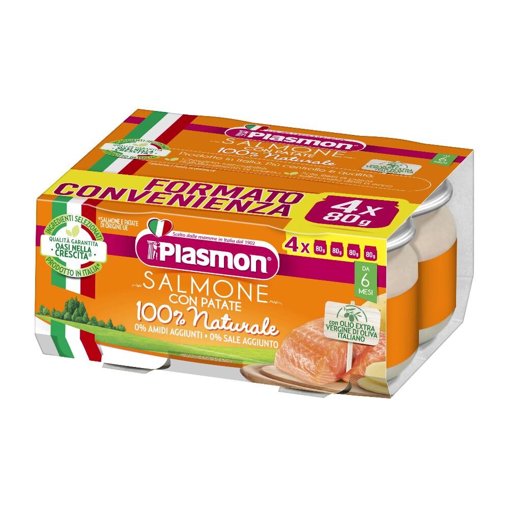 Plasmon (Heinz Italia Spa) Plasmon Omog Salmone 4x80g