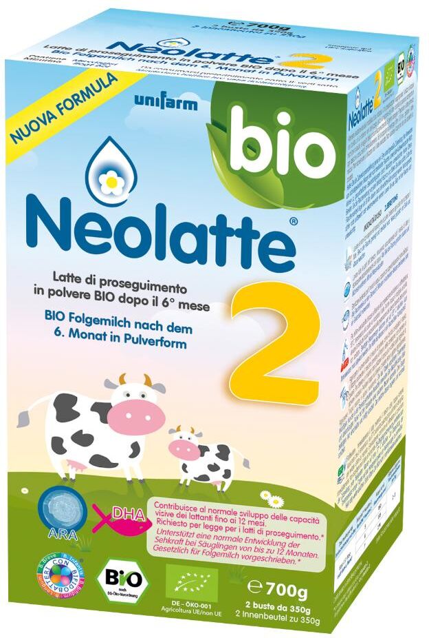 Toepfer Gmbh Neolatte 2 Bio Dha Ara - Latte In Polvere Per Il Proseguimento 2 Buste Da 350g