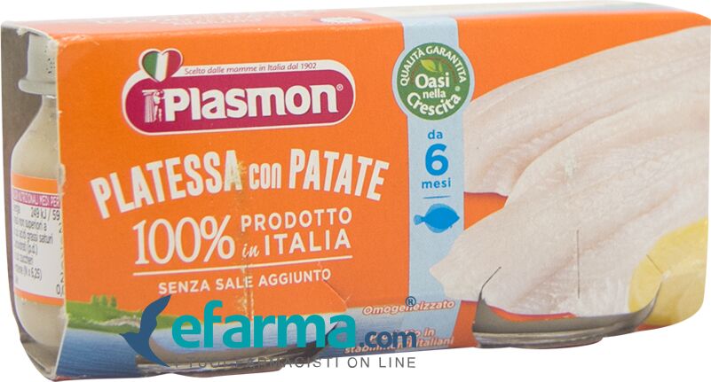 Plasmon Omogenizzato Platessa 2 Vasetti da 80 g