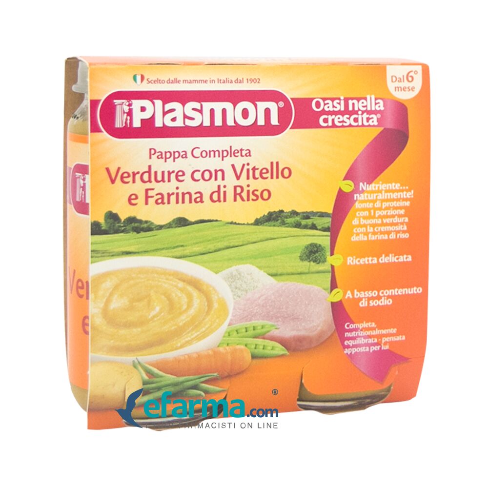 Plasmon Omogenizzato Viello e Verdure 2 Vasetti da 190 g