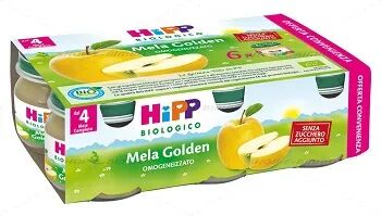 Hipp Biologico Omogeneizzato Mela Golden 2x80g