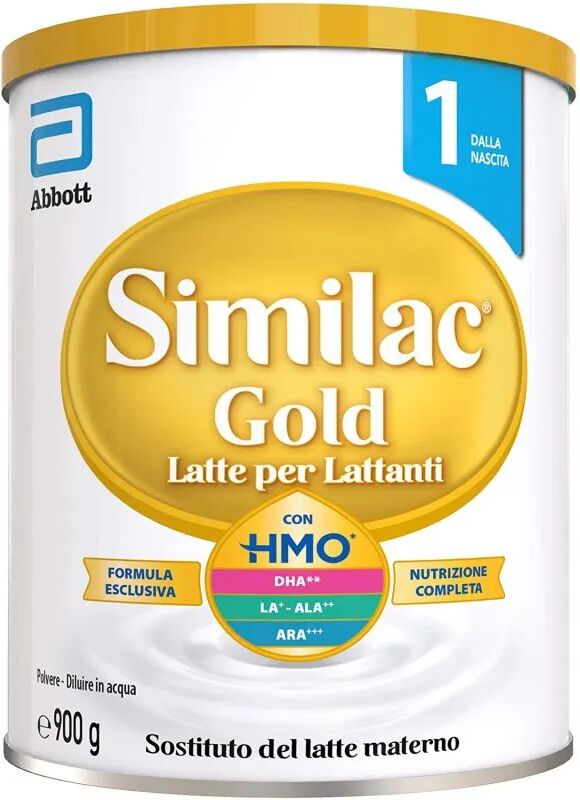 ABBOT Similac Gold 1 Latte per Lattanti Latte in Polvere per Neonati dalla nascita ai 6 mesi 900g