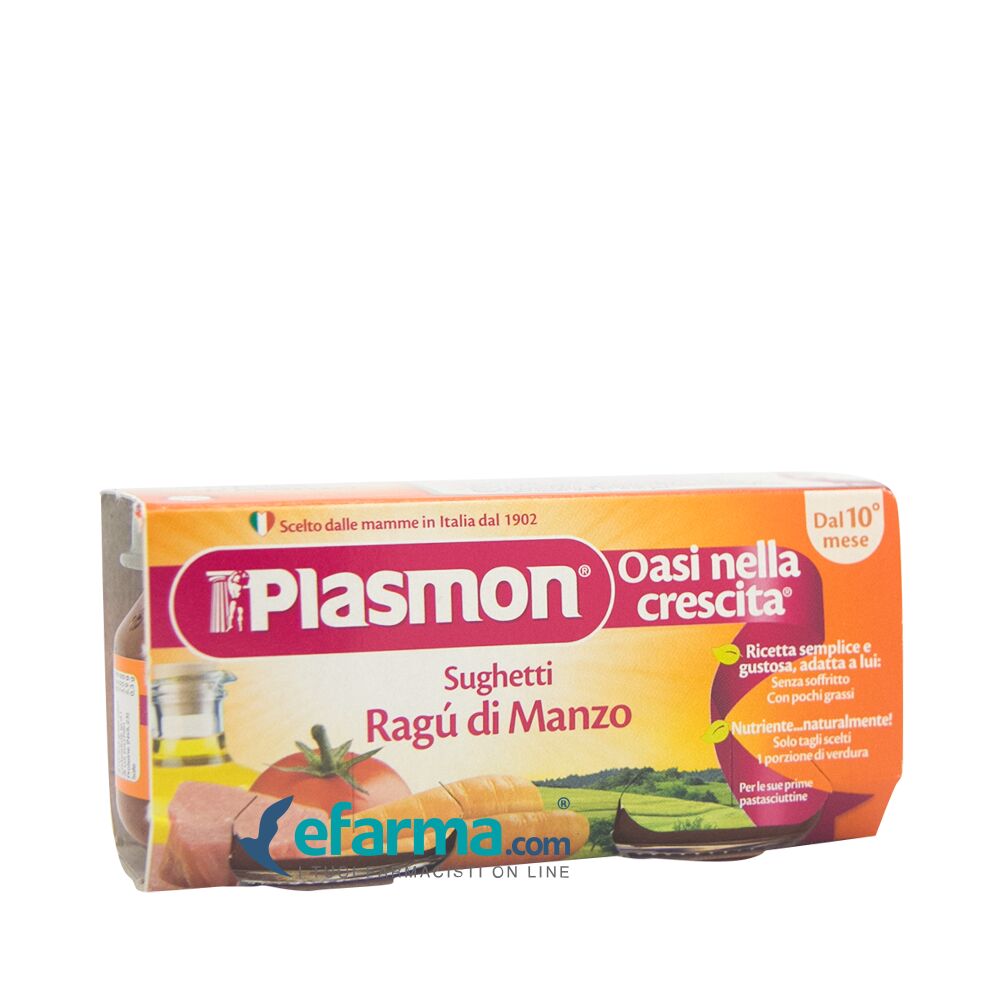 Plasmon I SughettI Al Ragù di manzo 2 Vasetti da 80 g