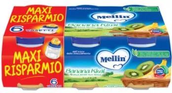 Mellin Omogeneizzato Di Frutta Banana e Kiwi 6 x 100 g