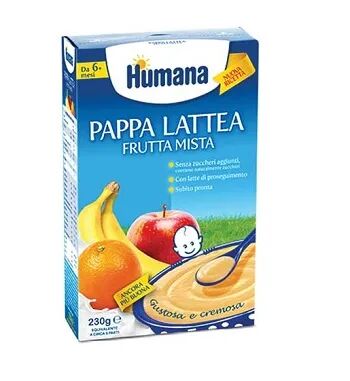 Humana Pappa Lattea Frutta Mista 230 g