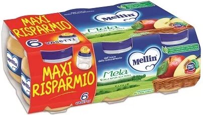 Mellin Omogeneizzato Di Frutta Mela 6 x 100 g