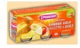 Plasmon Merenda Omogeneizzato Banana Mela Biscotto E Miele 3 Vasetti da 120 g