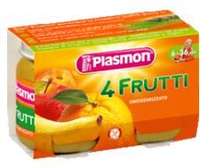 PLASMON omog 4 frutti 2x104g