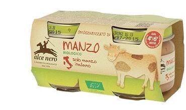 ALCE NERO Omogeneizzato manzo bio 2x80g