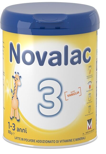 NOVALAC 3 Latte In Polvere Di Crescita Per Bambini da 1 a 3 Anni 800 g