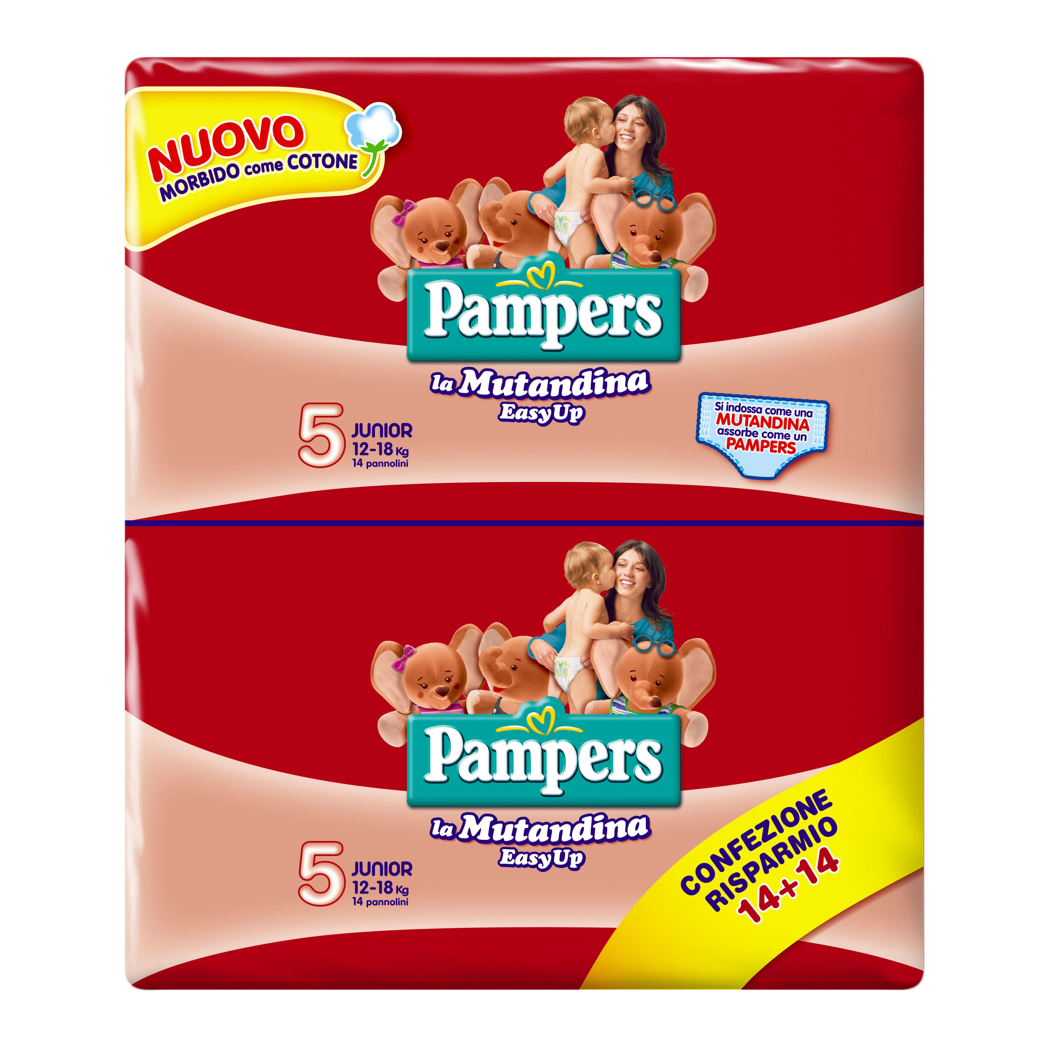 PAMPERS Pannolino easy up junior 28 pezzi