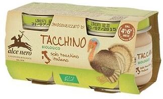 ALCE NERO Alce omo tacchino bio 2x80g