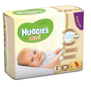 HUGGIES Hugg.bebe'base 2(3-6kg)24pz