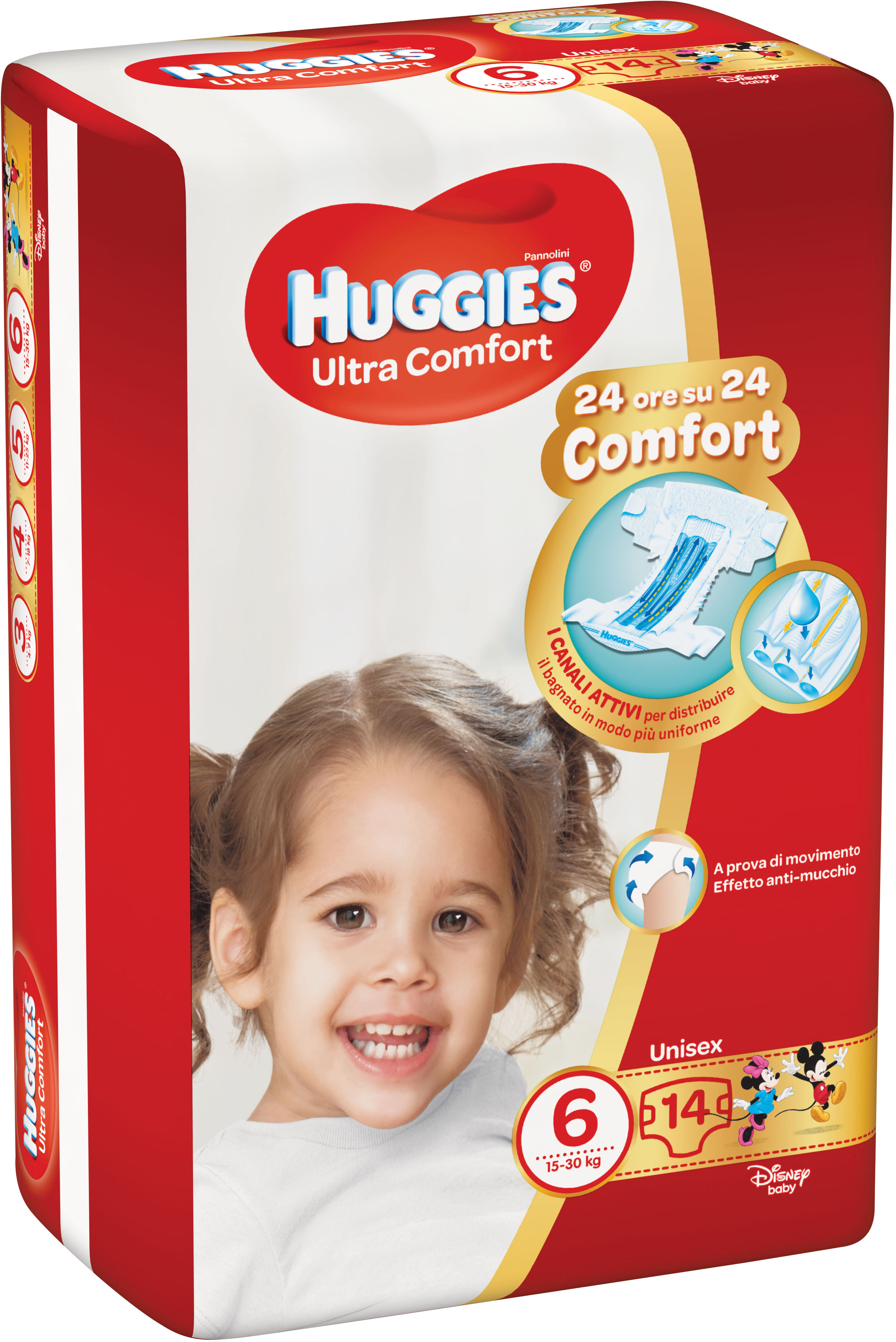 HUGGIES Hugg.u-comf.base6(15-30kg)14pz