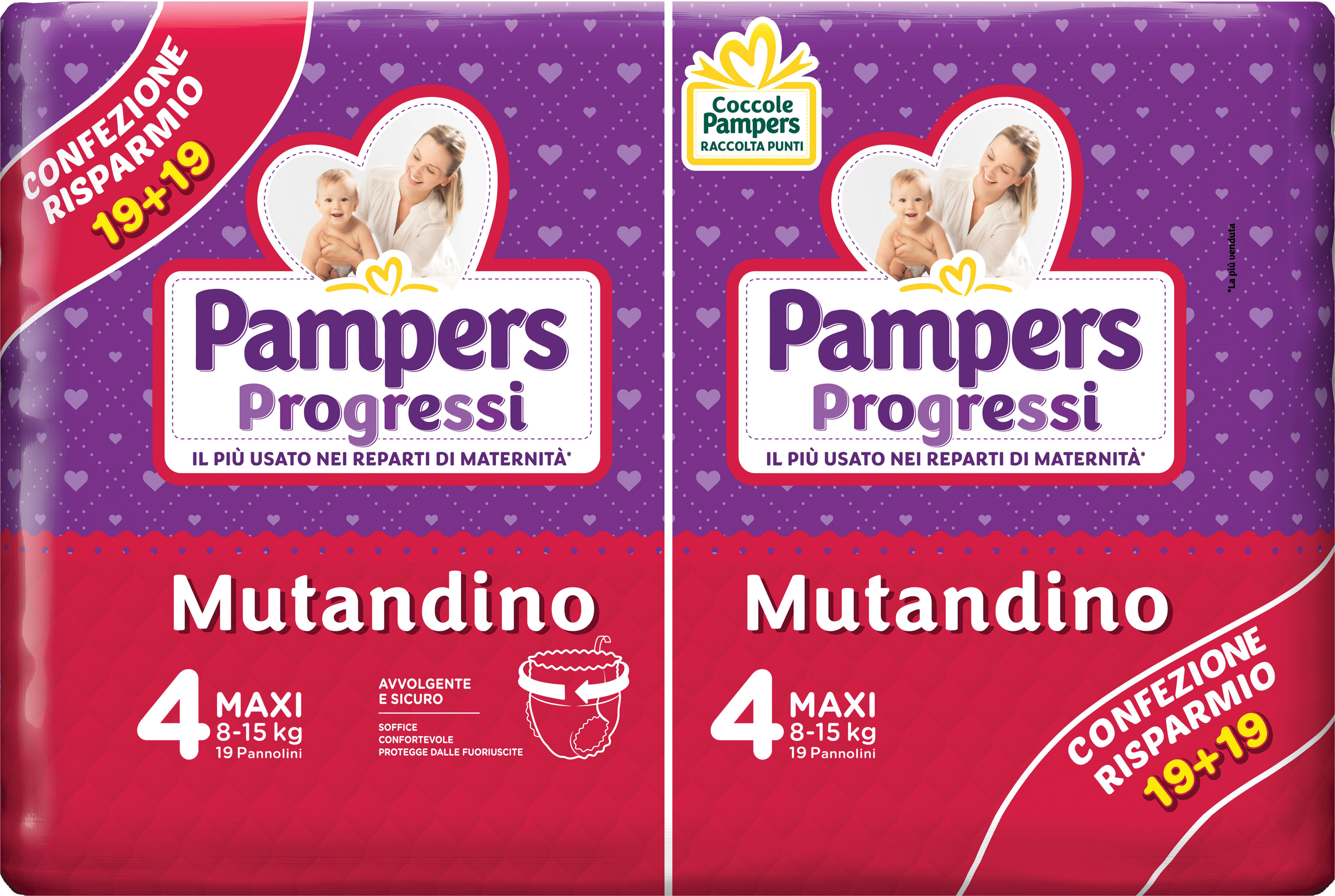 PAMPERS progressi mutandino maxi 38 pezzi