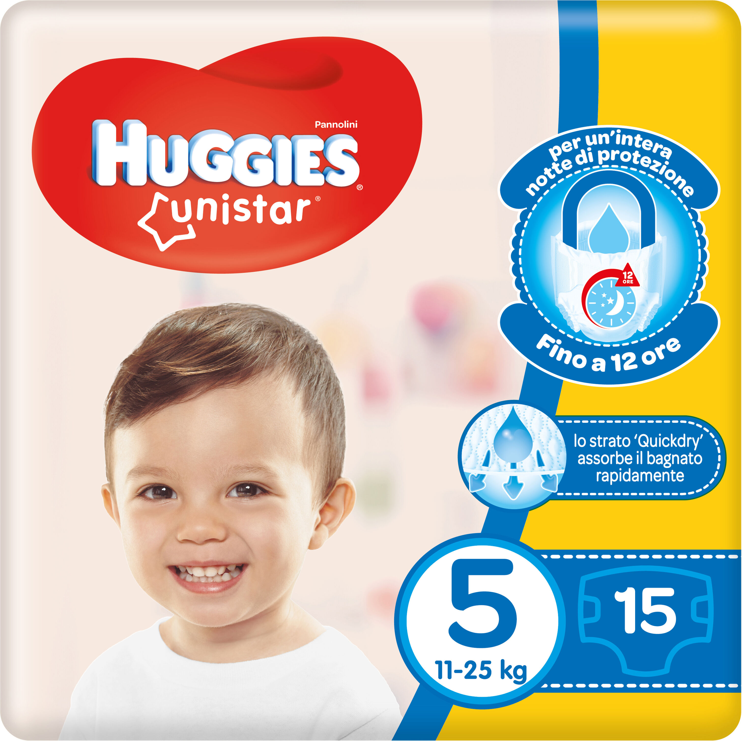 HUGGIES unistar base 5 15 pezzi