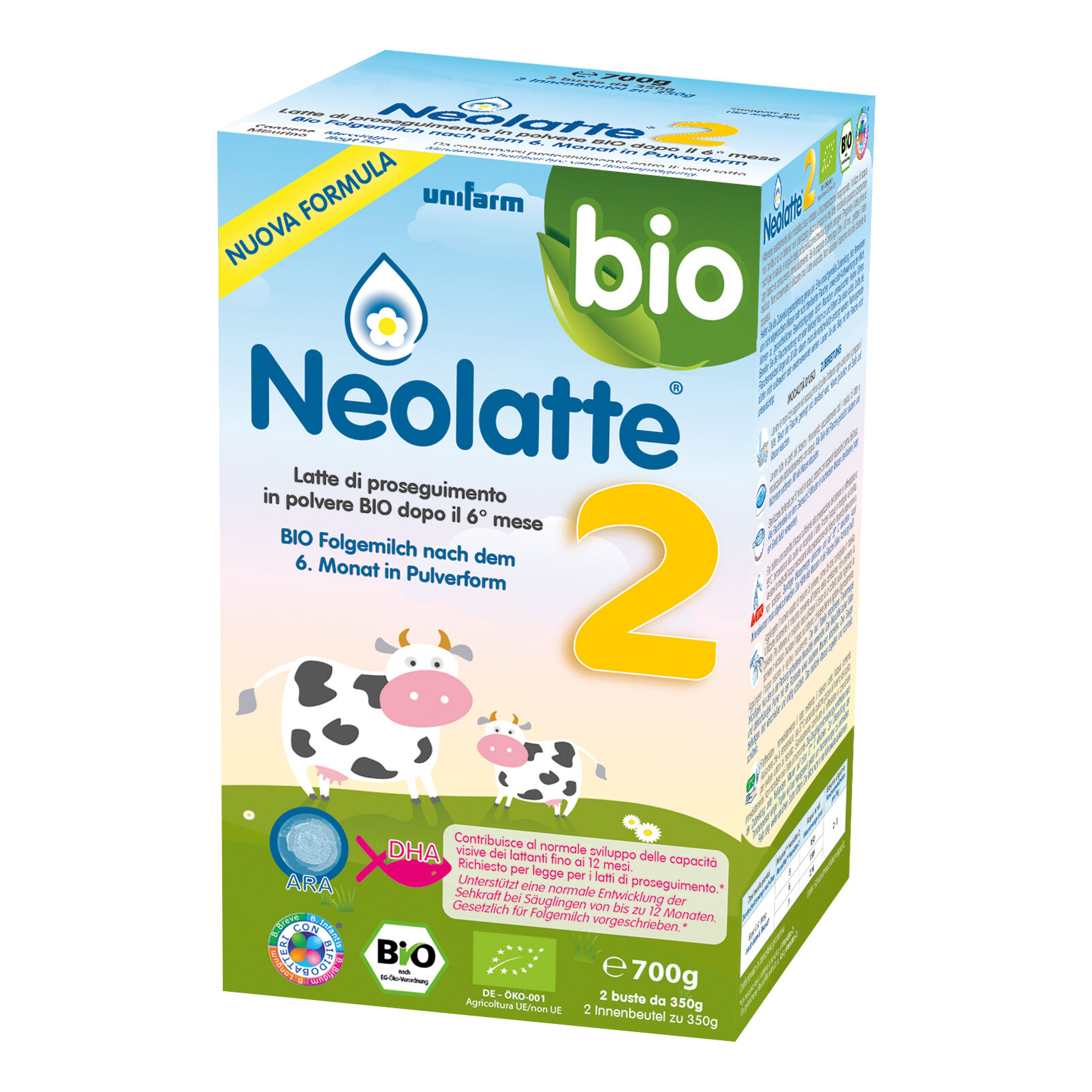 neolatte 2 Bio Latte Di Proseguimento In Polvere 6M+ 2 Buste 350g