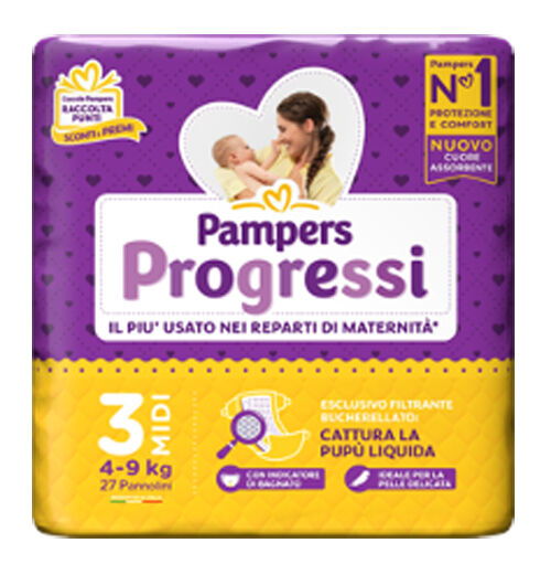 PAMPERS progressi midi 27 pezzi