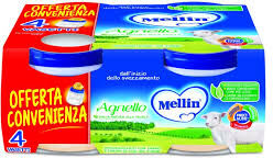 MELLIN omogeneizzato agnello 4x80g