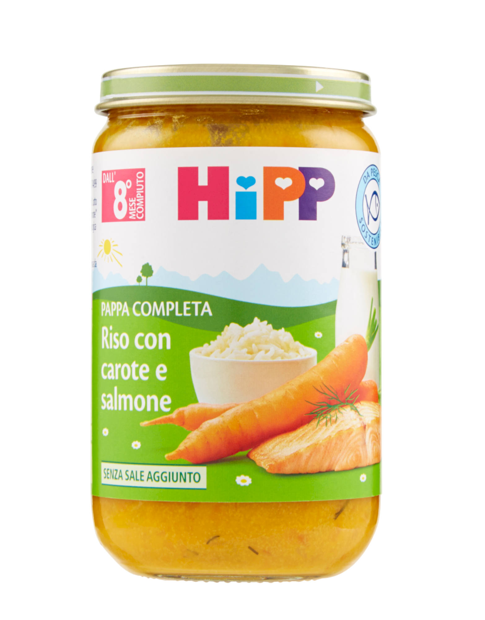 HIPP Riso Con Carote E Salmone 220 Grammi