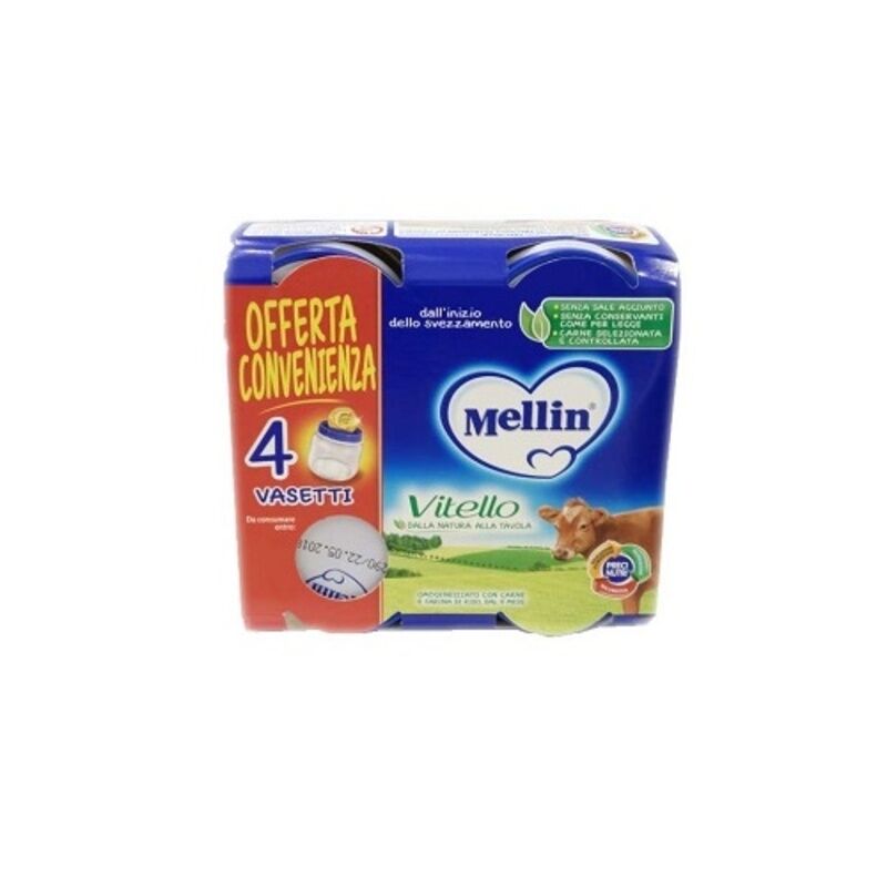 Mellin Omogeneizzato Vitello 4x80 Gr