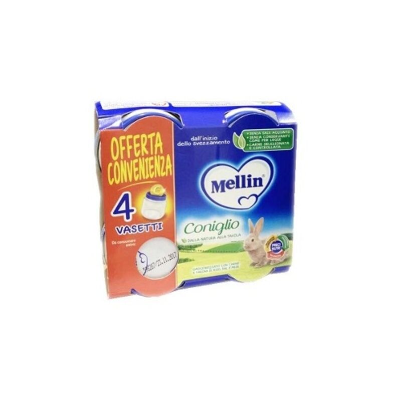 Mellin Omogeneizzato Coniglio 4x80 Gr