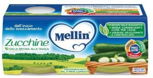 Mellin Omogeneizzato Zucchine 2x80 Gr