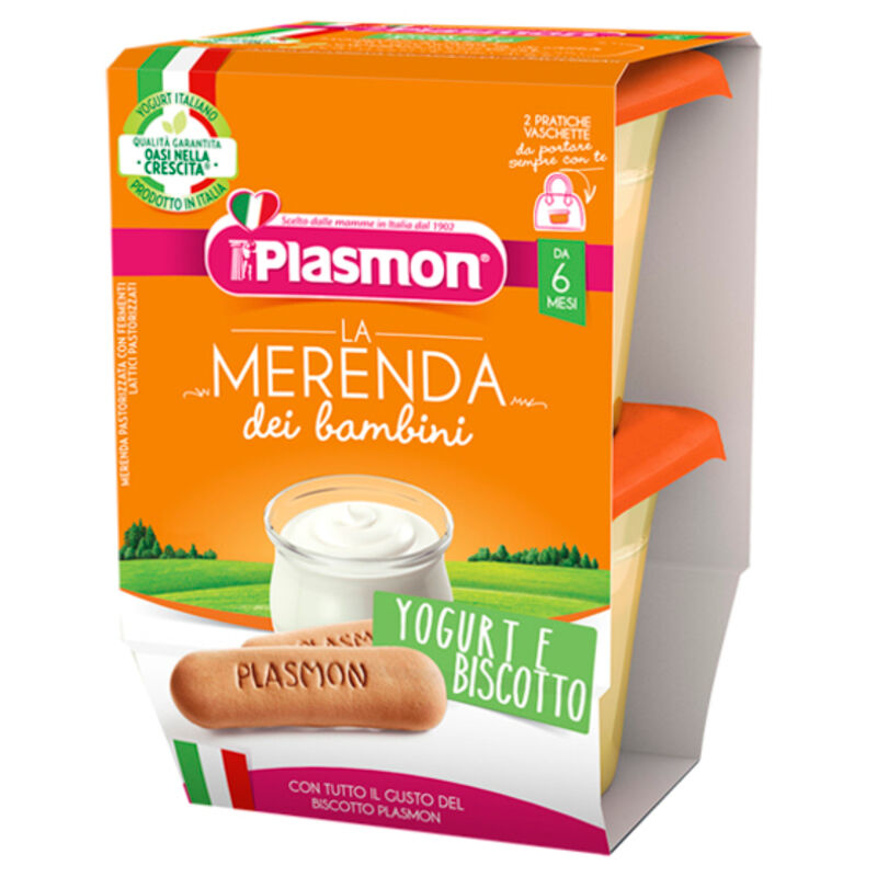 Plasmon Merenda Yogurt/biscotto 2x120 Gr